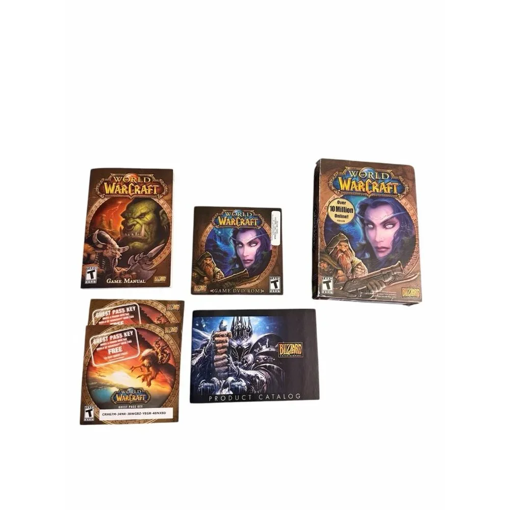 World Of Warcraft PC Game  Original Box Blizzard Video Game Bundle
